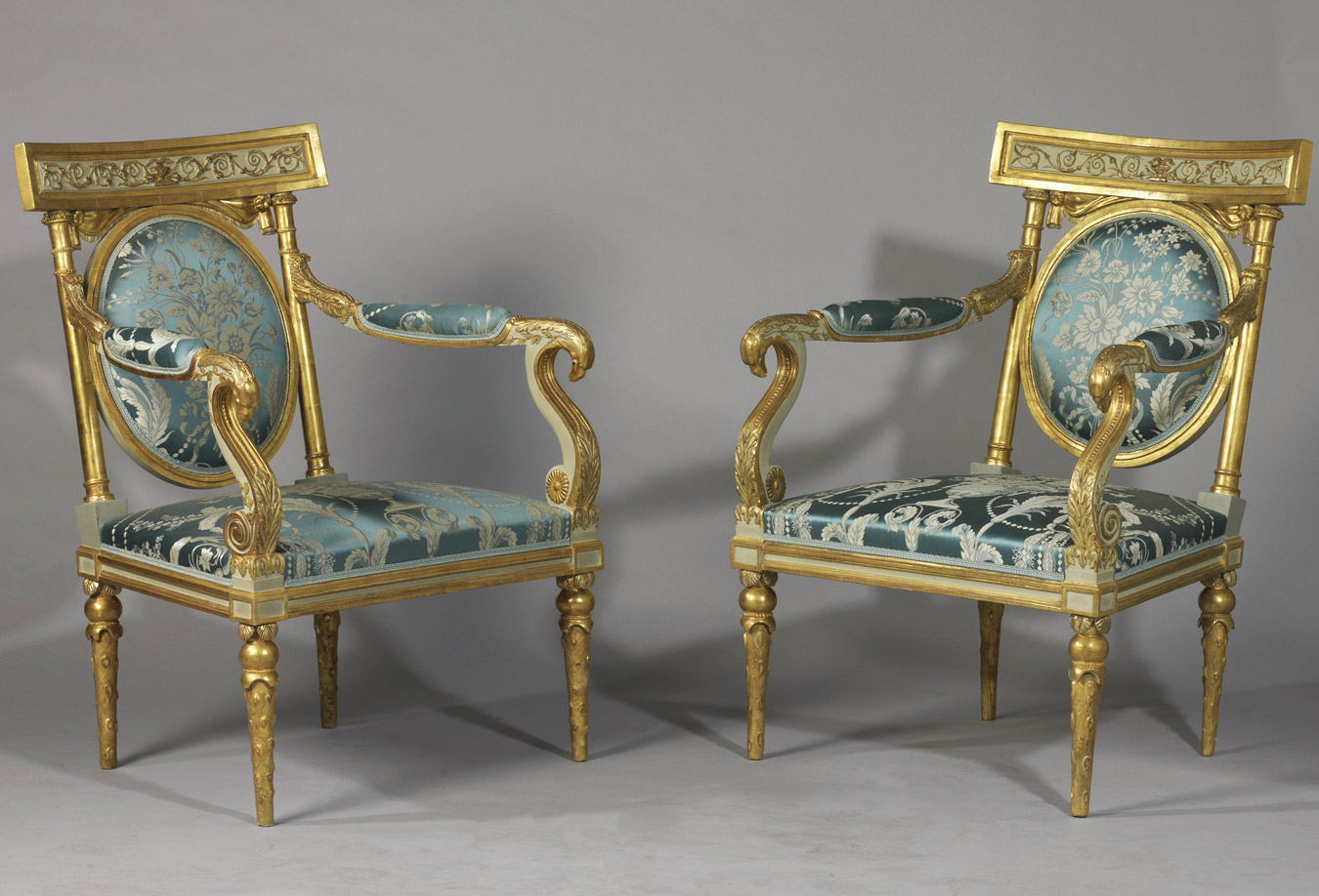Importante paire de fauteuils à tête d'aigle - Patrimoine Charles-André COLONNA WALEWSKI, en ligne directe de Napoléon