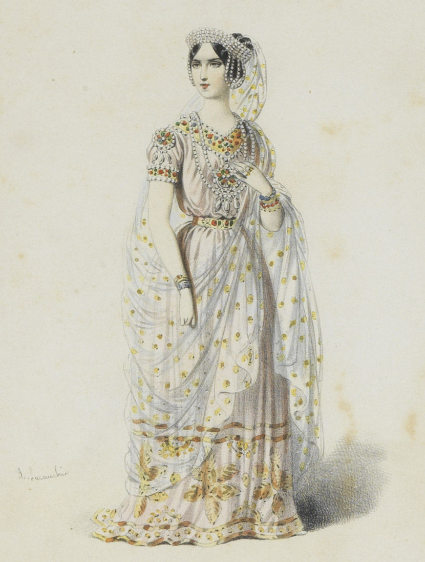 Rachel dans le rôle de Cléopâtre, par Lacauchie - Patrimoine Charles-André COLONNA WALEWSKI, en ligne directe de Napoléon