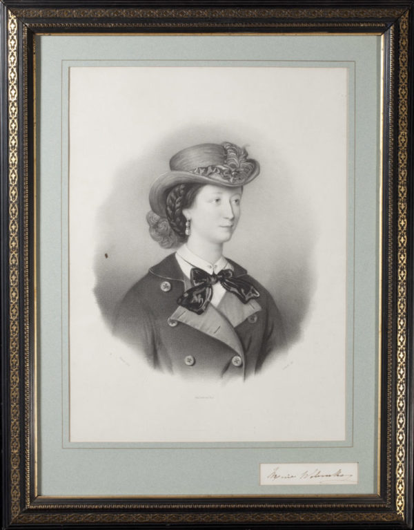 Lithographie : Portrait de la comtesse Walewska - Patrimoine Charles-André COLONNA WALEWSKI, en ligne directe de Napoléon
