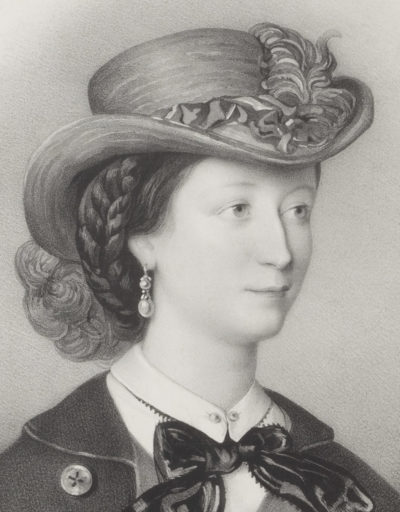 Lithographie : Portrait de la comtesse Walewska - Patrimoine Charles-André COLONNA WALEWSKI