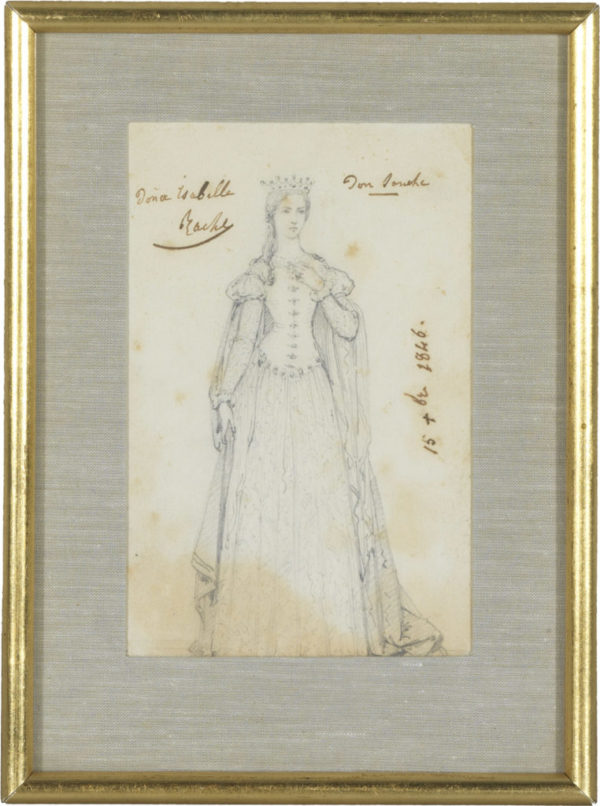 Deux dessins de Rachel par Geffroy - Patrimoine Charles-André COLONNA WALEWSKI, en ligne directe de Napoléon