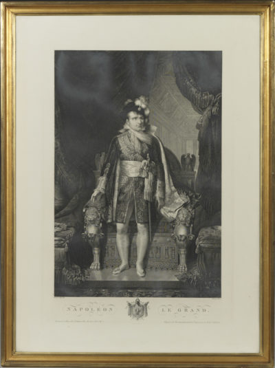 Gravure : Napoléon d'après Isabey - Patrimoine Charles-André COLONNA WALEWSKI, en ligne directe de Napoléon