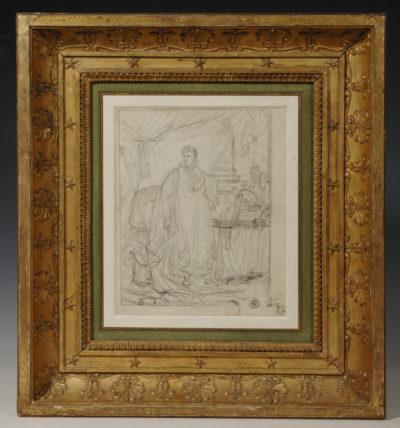 Projet pour le portrait de Napoléon en costume du Sacre, 1812 - Patrimoine Charles-André COLONNA WALEWSKI, en ligne directe de Napoléon