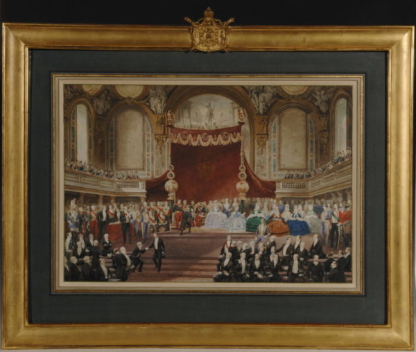 Remise des récompenses par Napoléon III aux lauréats français - Patrimoine Charles-André COLONNA WALEWSKI, en ligne directe de Napoléon