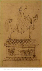 Napoléon à cheval,  vers 1844 - 1849 - Patrimoine Charles-André COLONNA WALEWSKI, en ligne directe de Napoléon