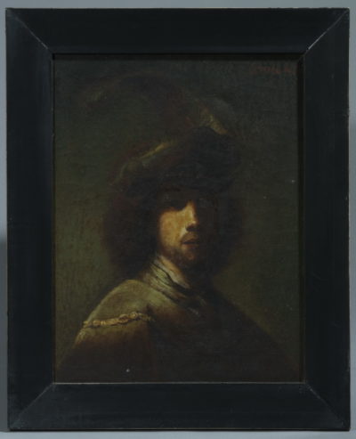 Copie de l'autoportrait de Rembrandt - Patrimoine Charles-André COLONNA WALEWSKI, en ligne directe de Napoléon