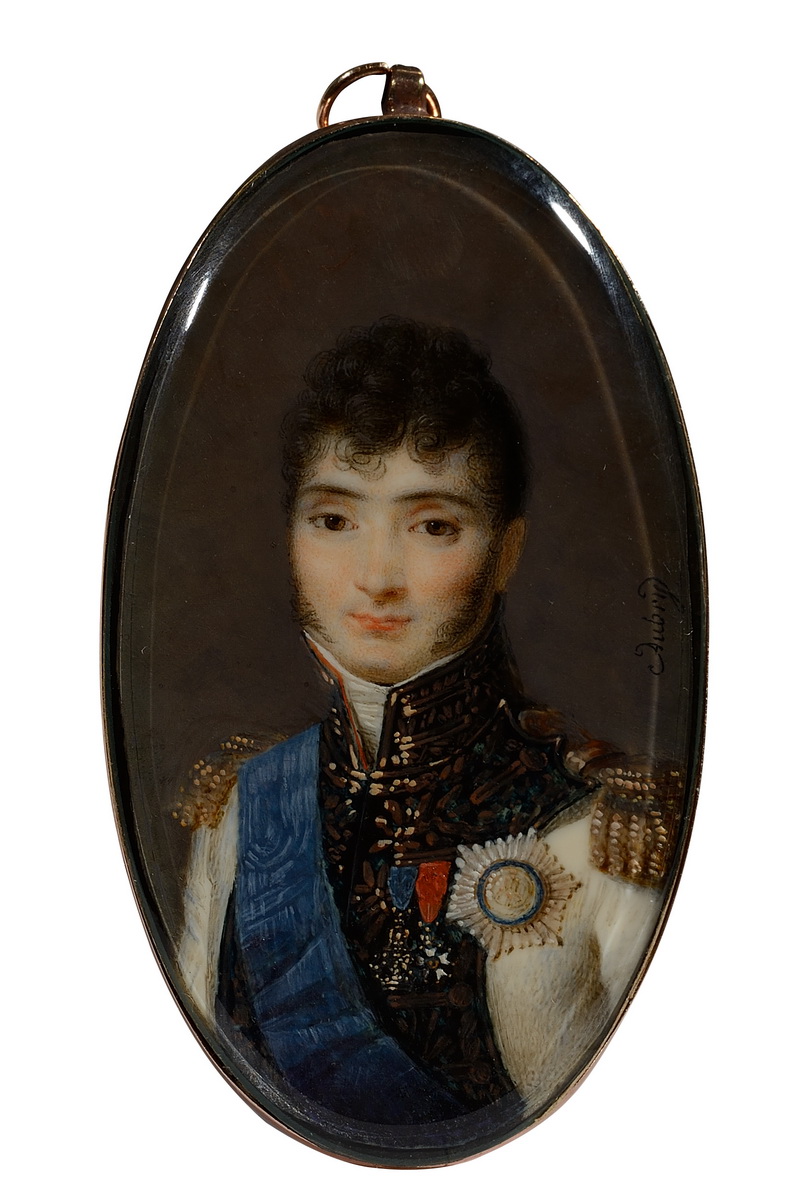 Miniature, Portrait de Jerome Bonaparte Roi de Westphalie par Aubry Louis Ferdinand. - Patrimoine Charles-André COLONNA WALEWSKI, en ligne directe de Napoléon