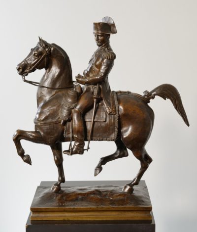 Bronze équestre de lEmpereur Napoléon Ier - Patrimoine Charles-André COLONNA WALEWSKI, en ligne directe de Napoléon