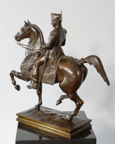 Bronze équestre de lEmpereur Napoléon Ier - Patrimoine Charles-André COLONNA WALEWSKI, en ligne directe de Napoléon