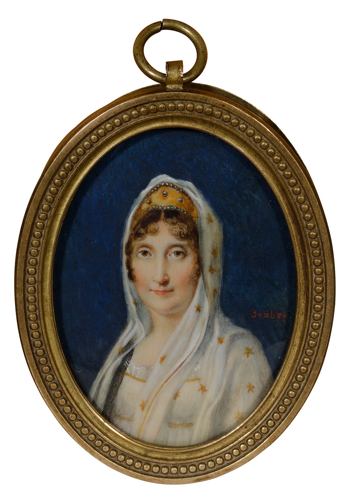 Miniature sur Ivoire représentant Madame Mère, - Patrimoine Charles-André COLONNA WALEWSKI, en ligne directe de Napoléon