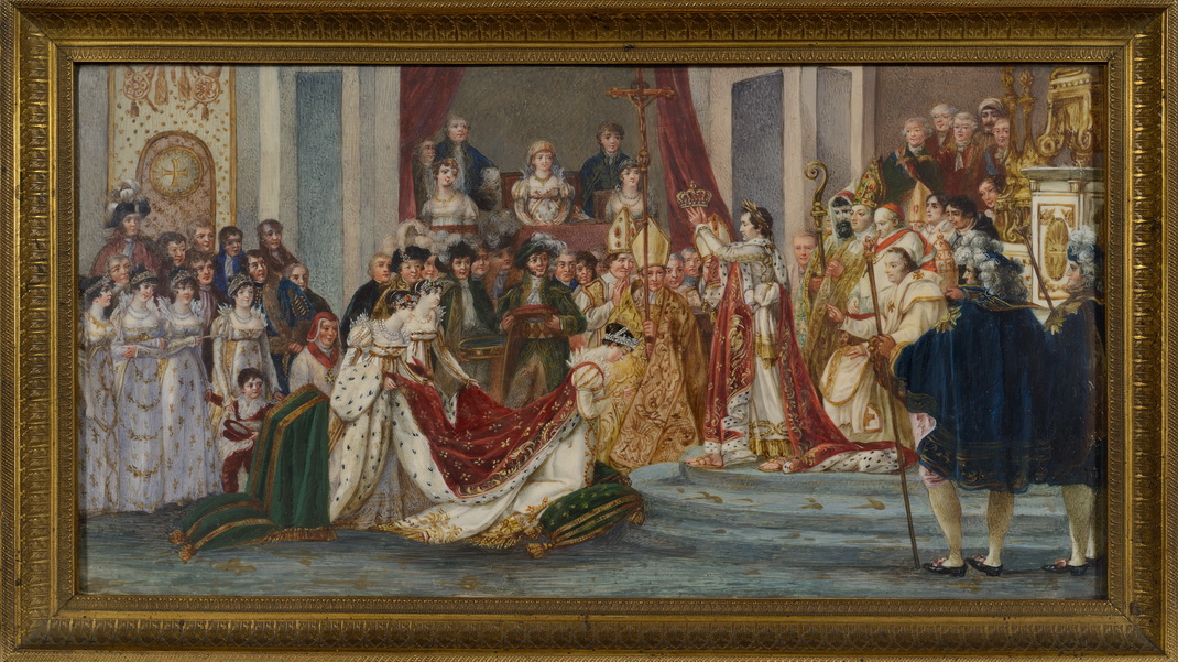Couronnement de Napoleon Miniature - Patrimoine Charles-André COLONNA WALEWSKI, en ligne directe de Napoléon