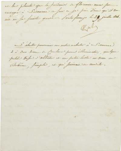 Lettre de Napoléon à Bertrand - Patrimoine Charles-André COLONNA WALEWSKI