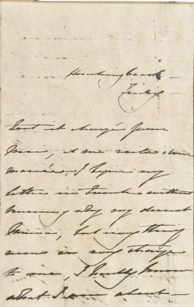 Lettre de la comtesse Walewska à la comtesse de Sandwich - Patrimoine Charles-André COLONNA WALEWSKI, en ligne directe de Napoléon