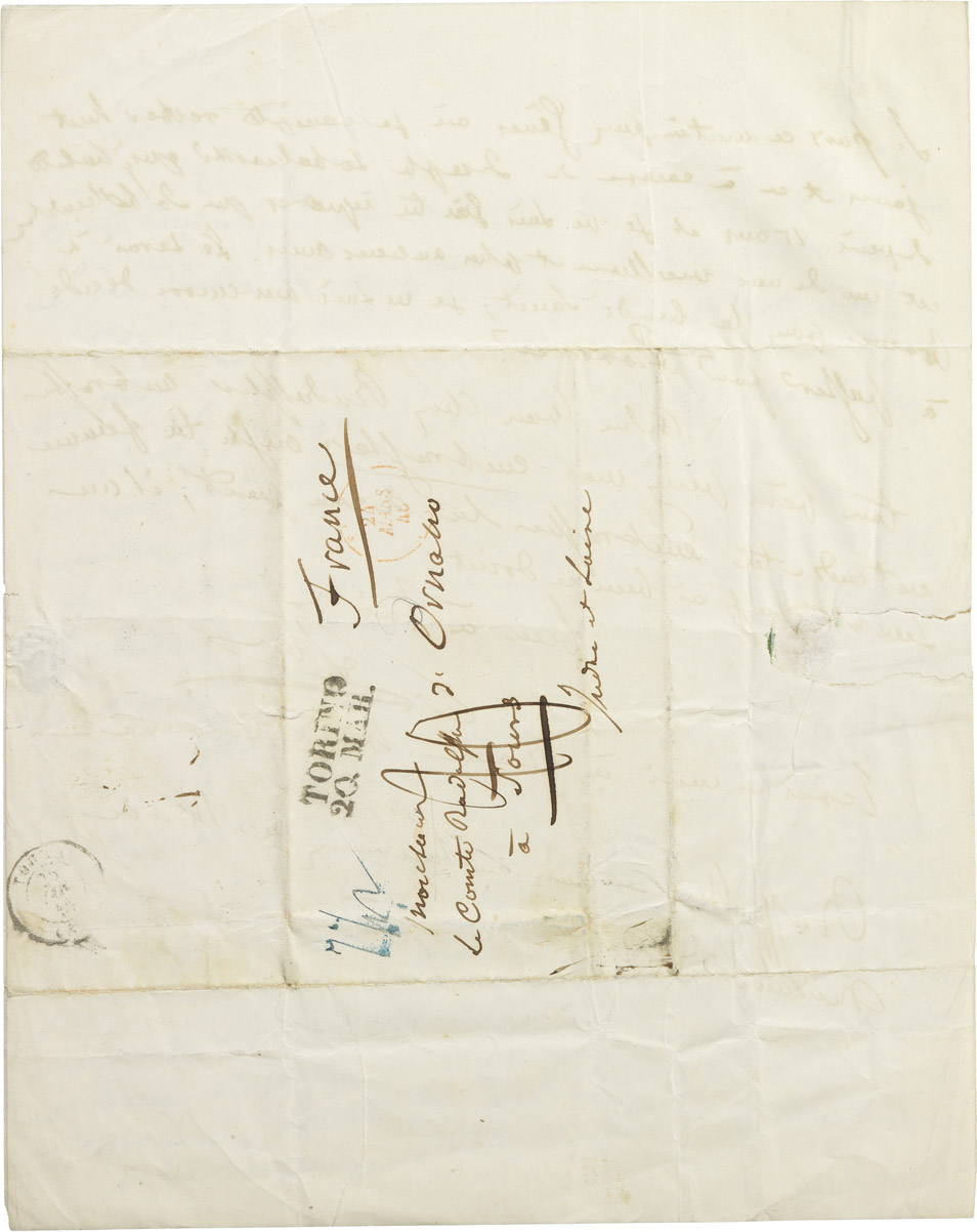 Lettre d'Alexandre Walewski I à Rodolphe d'Ornano - Patrimoine Charles-André COLONNA WALEWSKI, en ligne directe de Napoléon