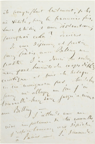 Lettre d'Alexandre I Colonna Walewski - Patrimoine Charles-André COLONNA WALEWSKI