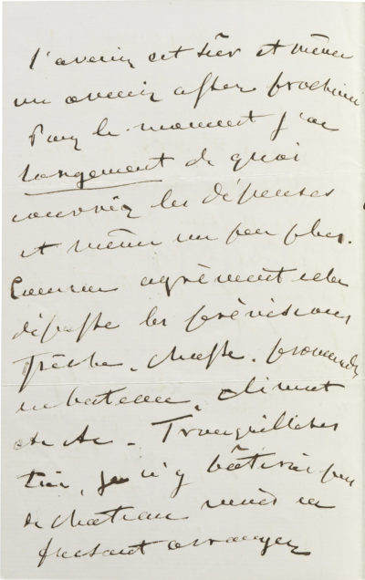 Lettre d'Alexandre I Walewski à son épouse - Patrimoine Charles-André COLONNA WALEWSKI