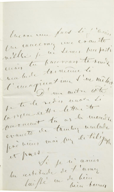 Lettre d'Alexandre Walewski I - Patrimoine Charles-André COLONNA WALEWSKI, en ligne directe de Napoléon