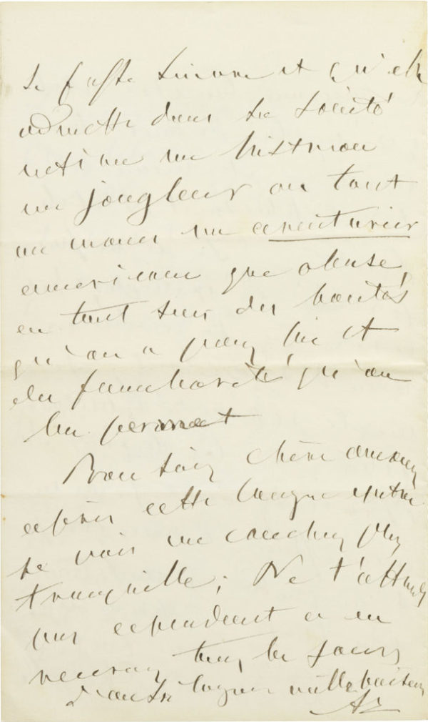 Lettre d'Alexandre Walewski I - Patrimoine Charles-André COLONNA WALEWSKI, en ligne directe de Napoléon