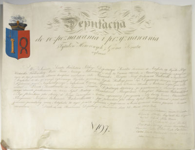 Lettres patentes polonaises - Patrimoine Charles-André COLONNA WALEWSKI