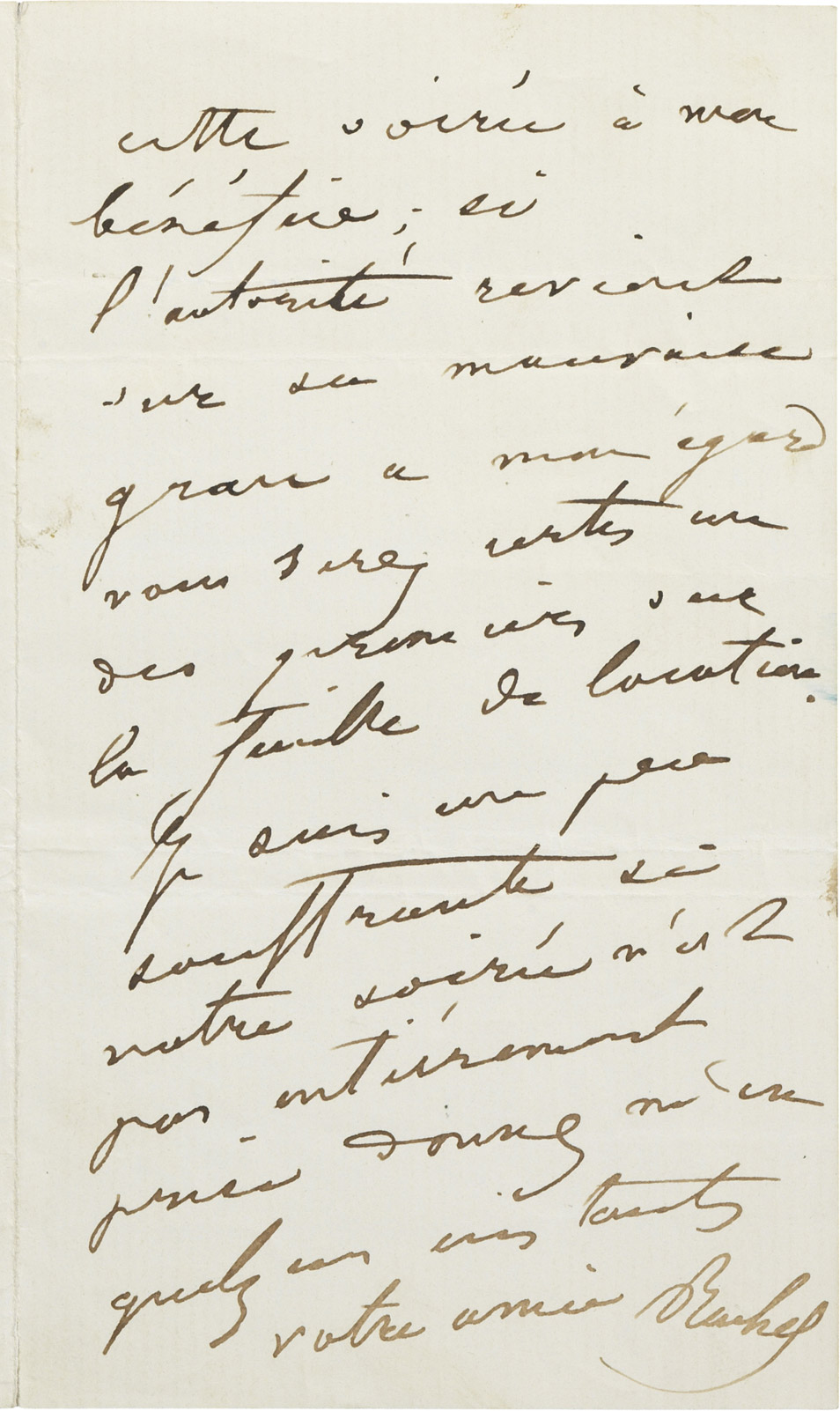 Lettre d'Alexandre Dumas (fils) et lettre de Rachel - Patrimoine Charles-André COLONNA WALEWSKI, en ligne directe de Napoléon