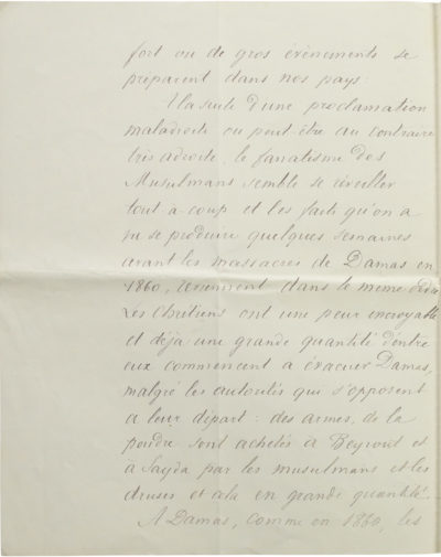 Lettre d'Alexandre II Walewski à son père Alexandre I Walewski - Patrimoine Charles-André COLONNA WALEWSKI, en ligne directe de Napoléon