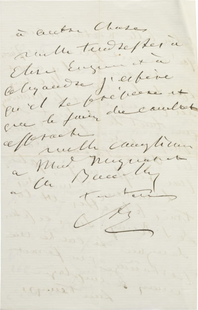 Lettre d'Alexandre I à son fils Charles Walewski. - Patrimoine Charles-André COLONNA WALEWSKI, en ligne directe de Napoléon