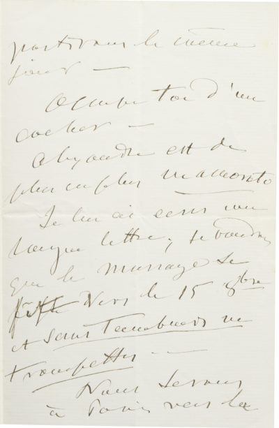 Lettre d'Alexandre I à son fils Charles Walewski - Patrimoine Charles-André COLONNA WALEWSKI, en ligne directe de Napoléon
