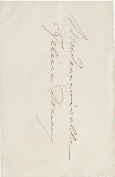 Lettre d'Eugénie avec souvenir du Prince impérial - Patrimoine Charles-André COLONNA WALEWSKI, en ligne directe de Napoléon