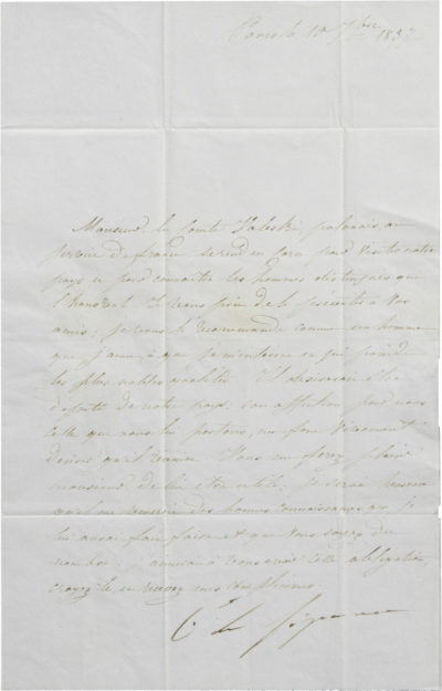 Sept Lettres de Caroline Bonaparte - Patrimoine Charles-André COLONNA WALEWSKI