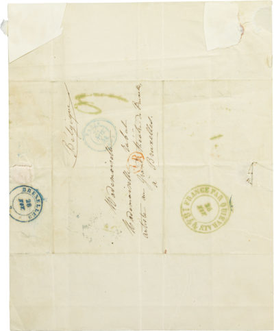 Lettre de Rachel à Eléonore Rabut - Patrimoine Charles-André COLONNA WALEWSKI, en ligne directe de Napoléon