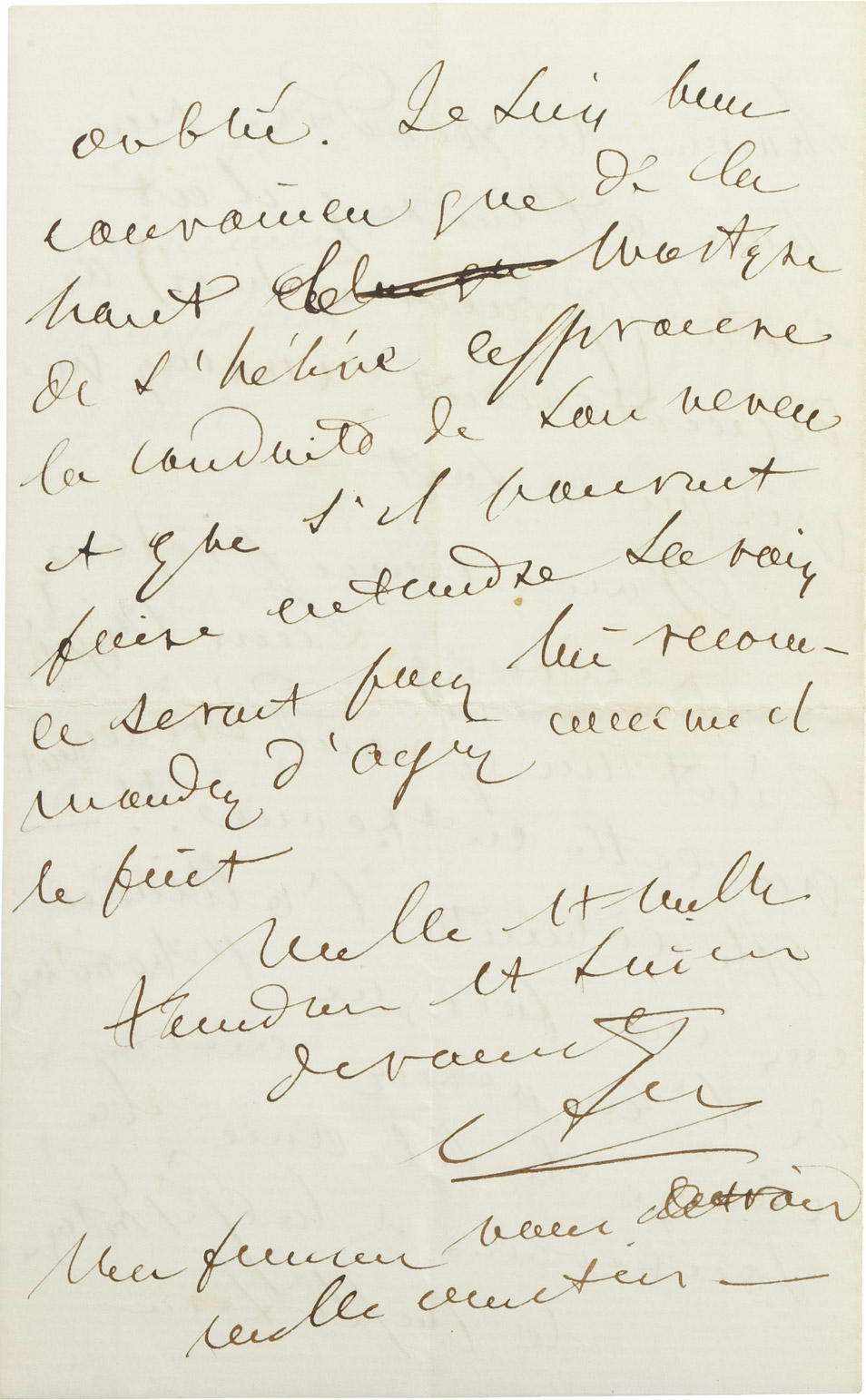 Lettre d'Alexandre I Colonna Walewski - Patrimoine Charles-André COLONNA WALEWSKI, en ligne directe de Napoléon
