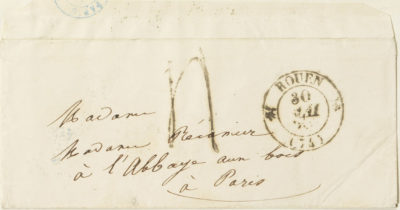 Lettre de Rachel à Mme Récamier - Patrimoine Charles-André COLONNA WALEWSKI, en ligne directe de Napoléon