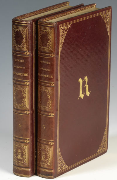 Oeuvres de Goethe de la bibliothèque de Rachel - Patrimoine Charles-André COLONNA WALEWSKI