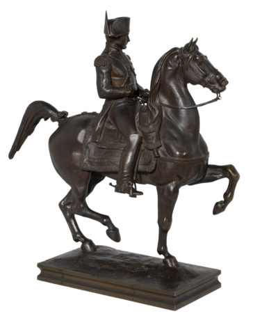 Bronze équestre de l'Empereur Napoléon Ier