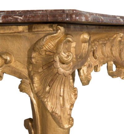 Console en bois sculpté et redoré style Régence - Patrimoine Charles-André COLONNA WALEWSKI