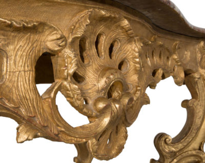 Console en bois sculpté et redoré style Régence - Patrimoine Charles-André COLONNA WALEWSKI