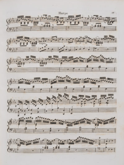Partition pour deux duo piano harpe - Patrimoine Charles-André COLONNA WALEWSKI