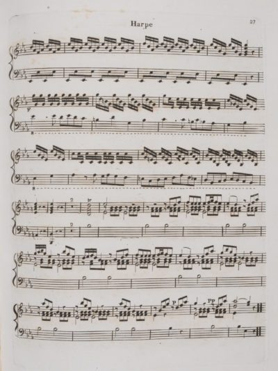 Partition pour deux duo piano harpe - Patrimoine Charles-André COLONNA WALEWSKI