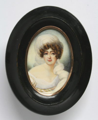 Miniature de Marie Walewska par Isabey - Patrimoine Charles-André COLONNA WALEWSKI, en ligne directe de Napoléon