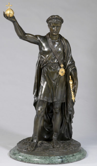 Napoléon Ier vainqueur, bronze de Thomire - Patrimoine Charles-André COLONNA WALEWSKI, en ligne directe de Napoléon