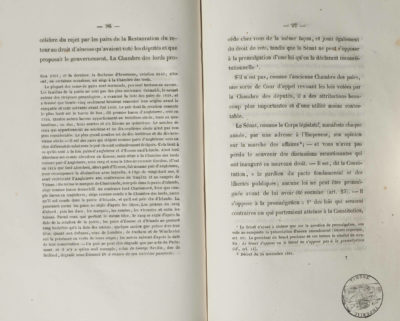 Lettres à un membre du Parlement d’Angleterre sur la constitution de 1852