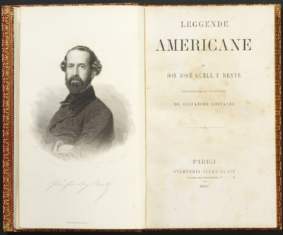 "Leggende Americane" dédicacé à la comtesse Walewska - Patrimoine Charles-André COLONNA WALEWSKI