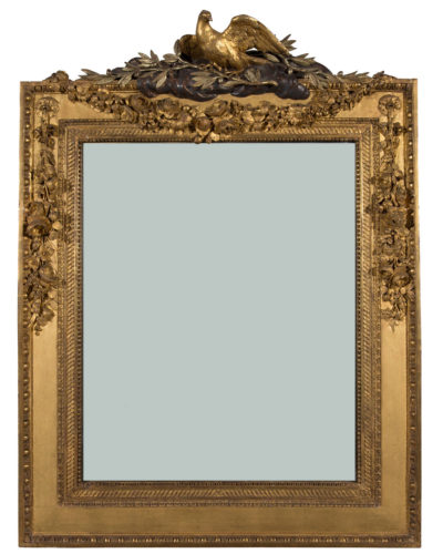 Miroir rectangulaire, décor Louis XVI - Patrimoine Charles-André COLONNA WALEWSKI