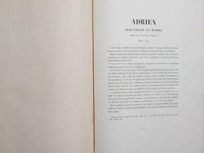 Description marbres antiques - Patrimoine Charles-André COLONNA WALEWSKI