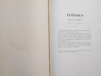 Description marbres antiques - Patrimoine Charles-André COLONNA WALEWSKI